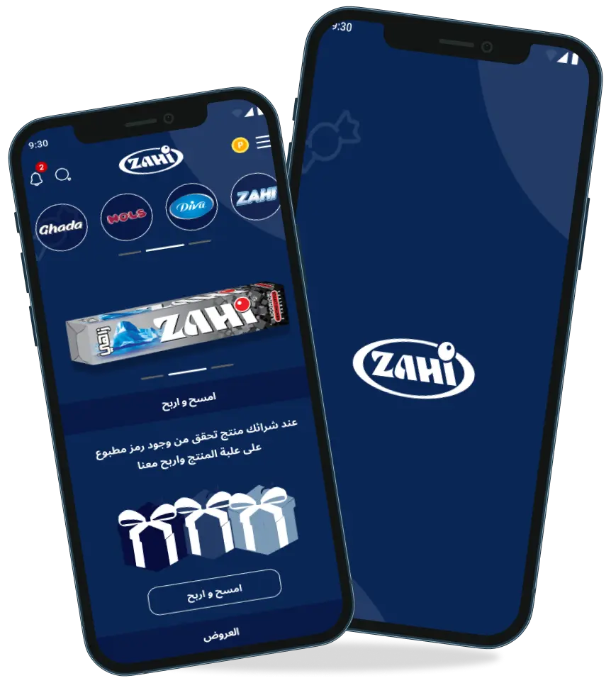 Zahi mobile mockup image